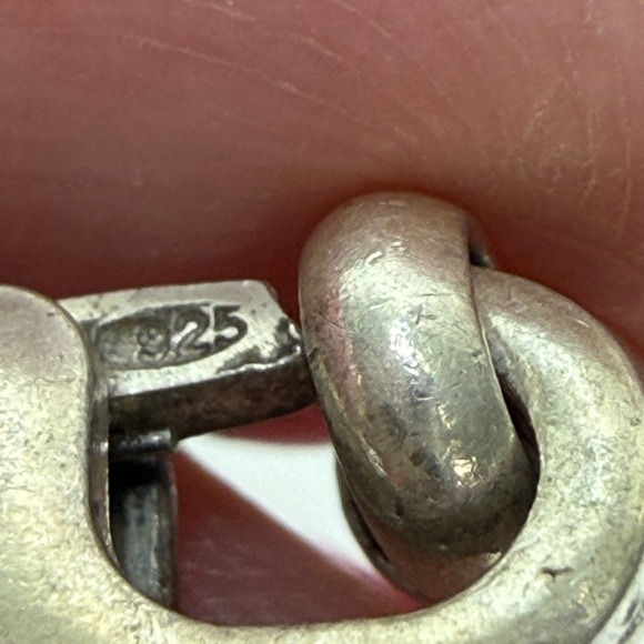 Silpada Sterling Silver 925 Wheat Link Chain Necklace Natural Stone Southwestern - Picture 10 of 12